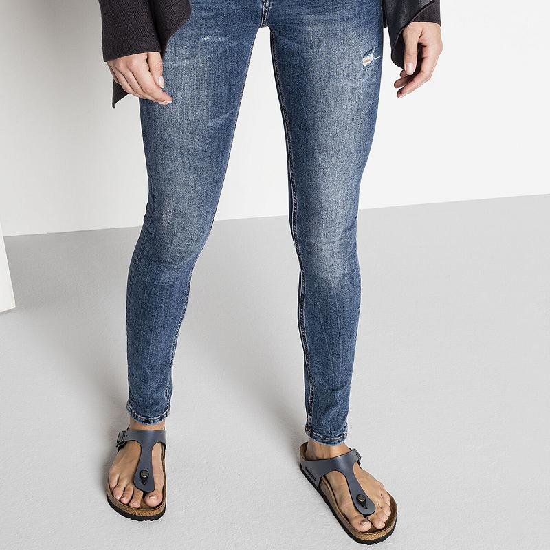 Birkenstock Onyx Birko-flor Gizeh Dame Svarte | NO 105SGL